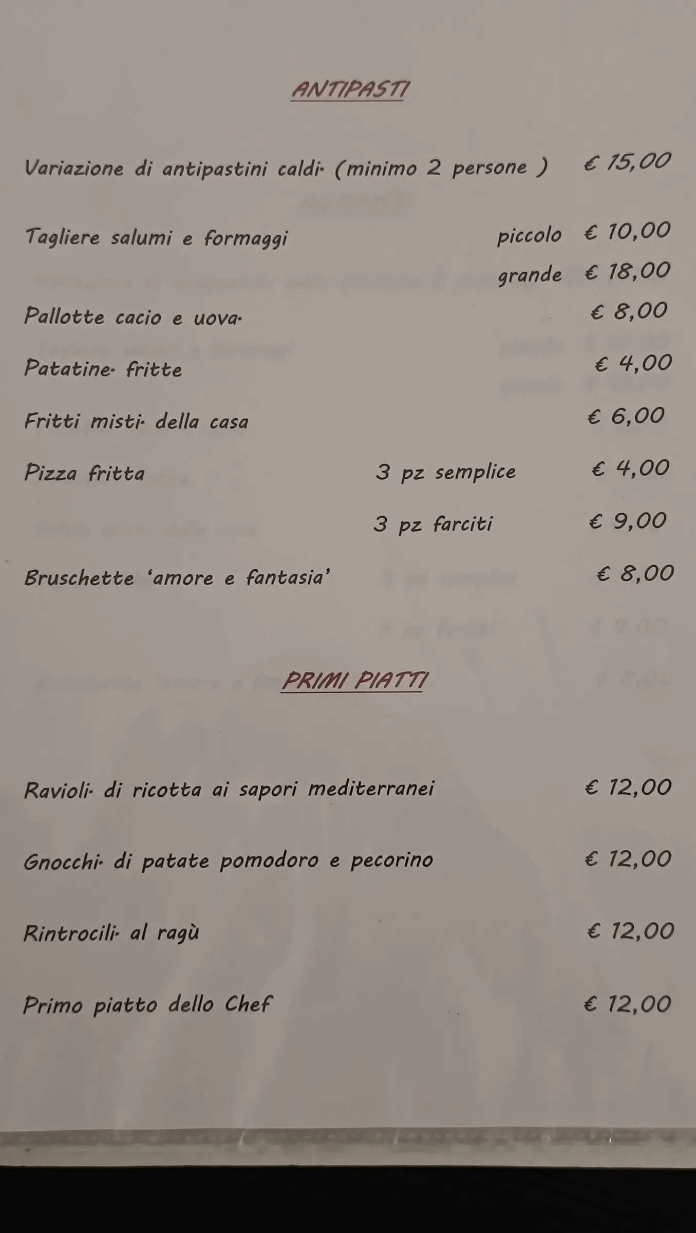Menu Le Clochard, pagina 3