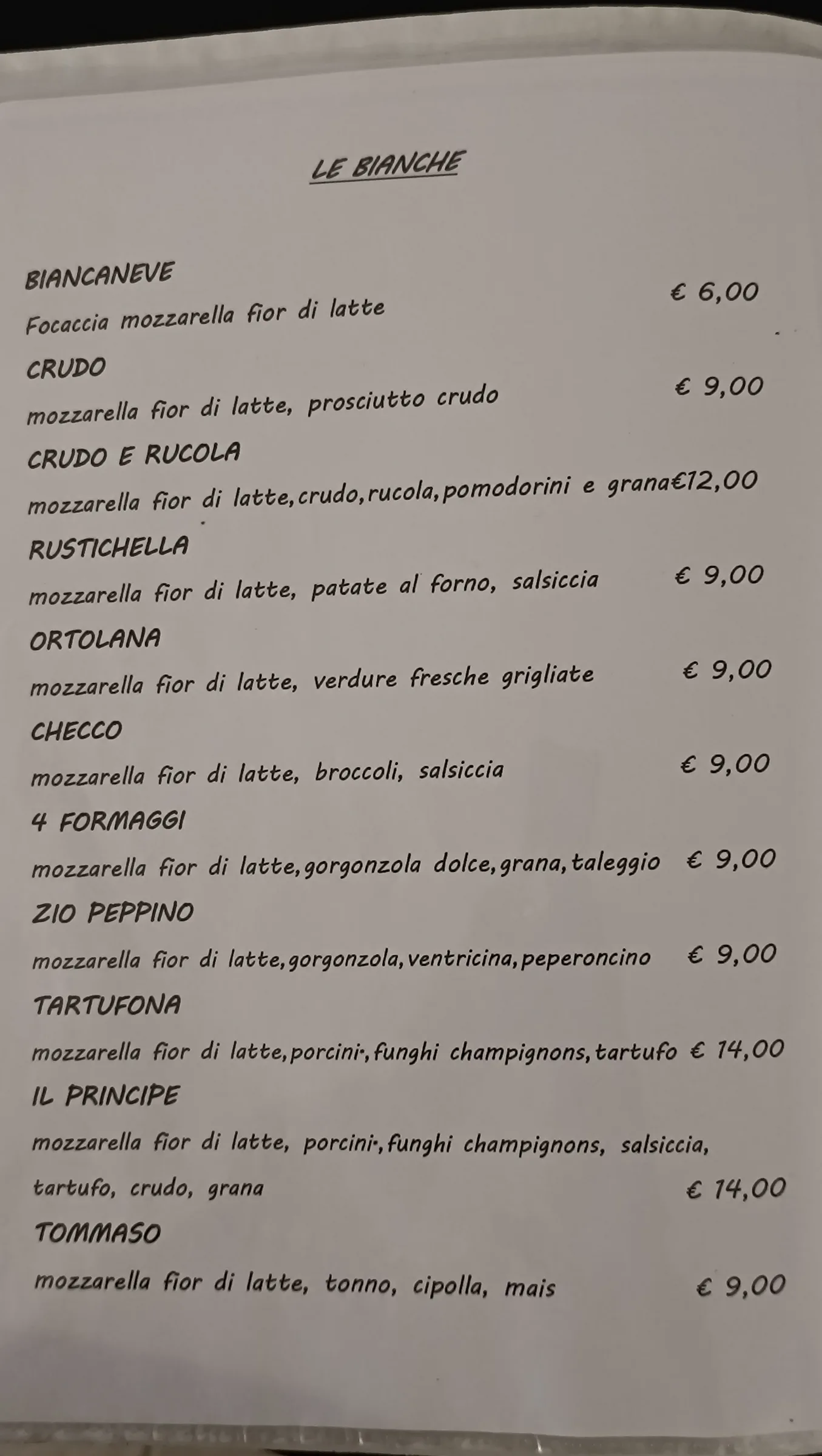 Menu Le Clochard, pagina 6