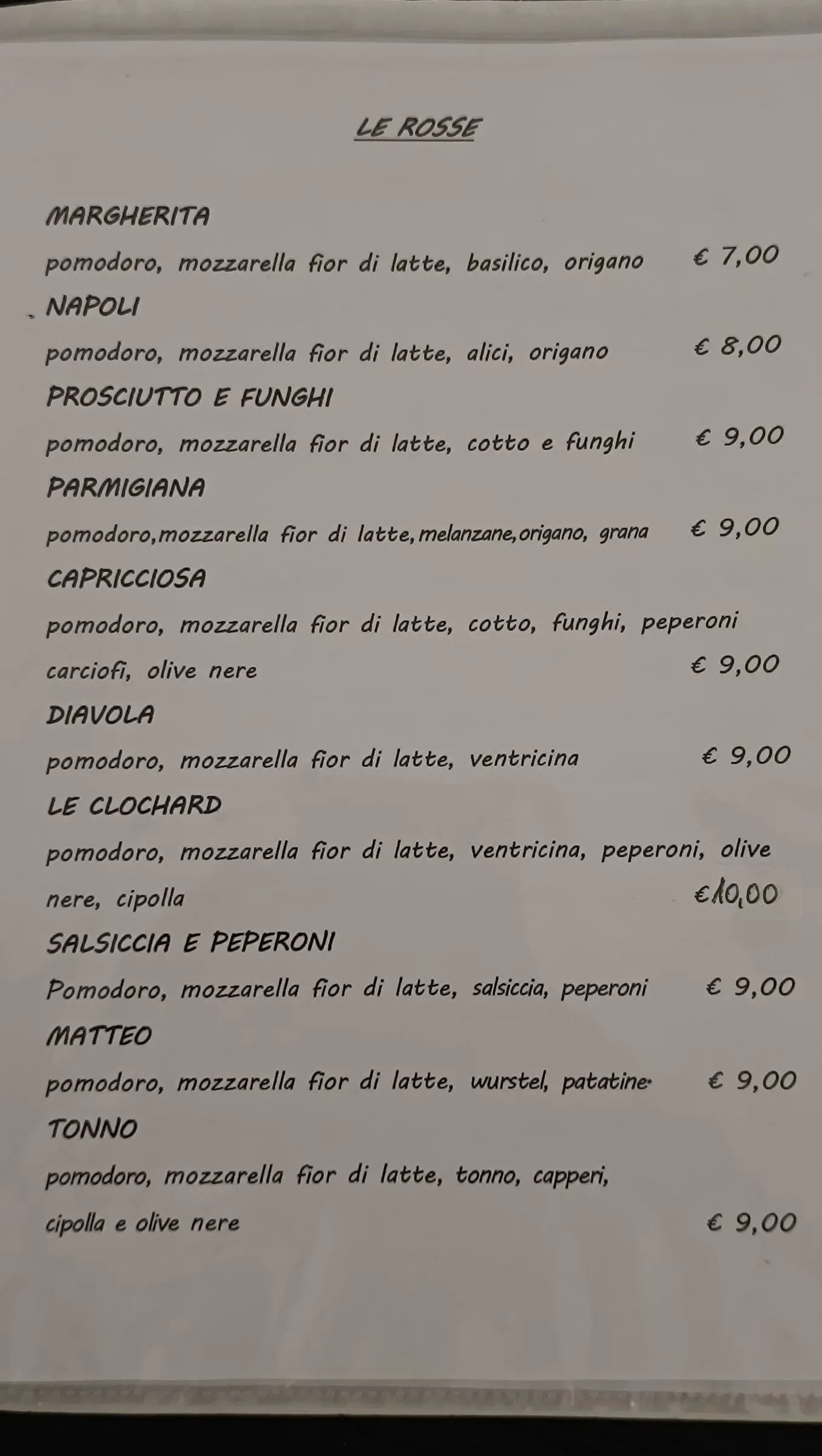 Menu Le Clochard, pagina 7