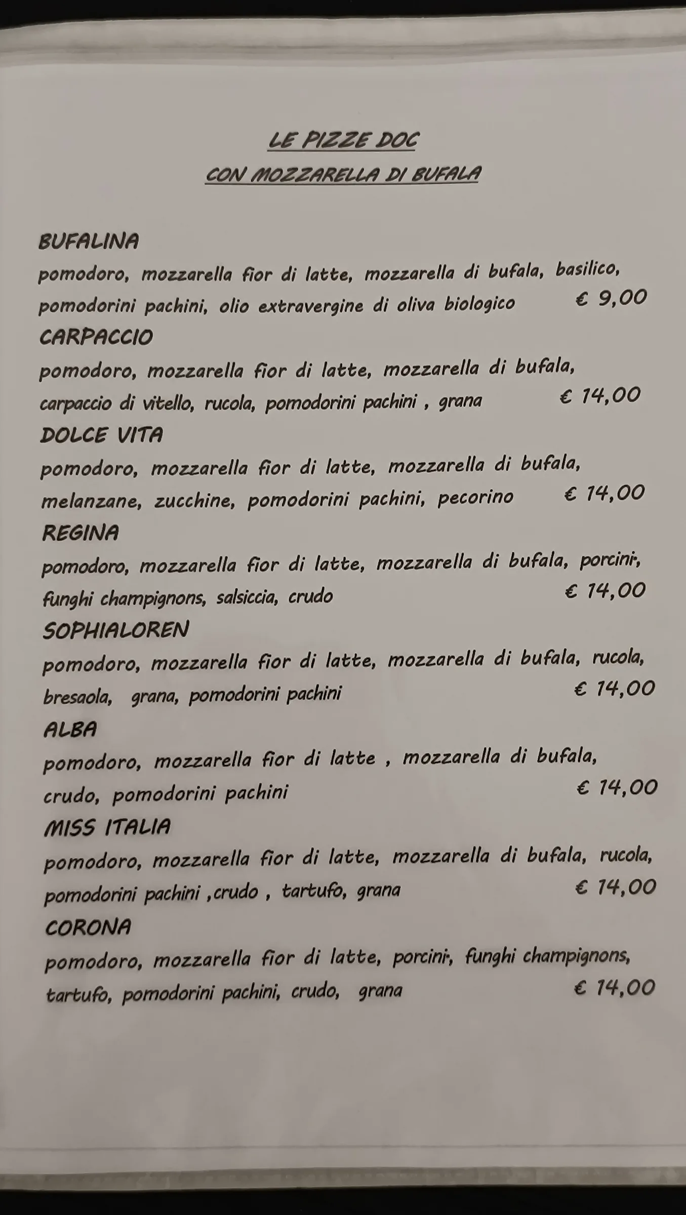 Menu Le Clochard, pagina 9