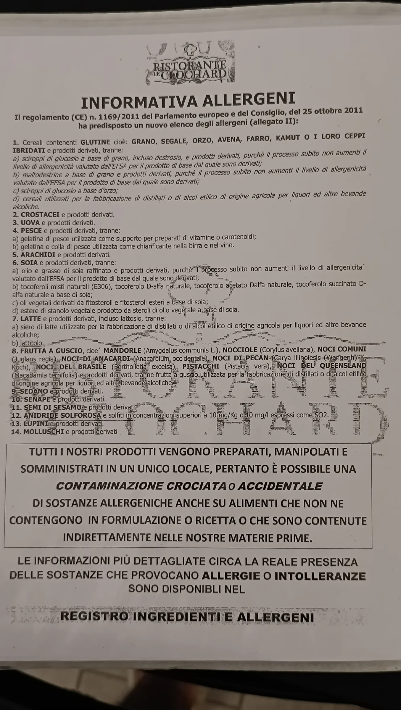 Menu Le Clochard, pagina 16